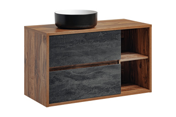 Zestaw mebli łazienkowych Hampton 100cm z umywalką nablatową – SET-HAC B 100 UN. 6259