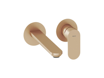 Bateria umywalkowa Ravak podtynkowa Eleganta EL 019.20RGB do R-box dwuczęściowa szczotkowane różowe złoto X070366