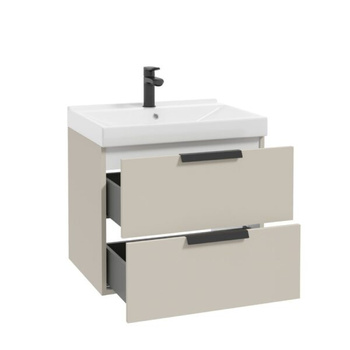 Szafka pod umywalkę Defra Faro D60 wisząca 60x45x50 cm kaszmir mat 001-D-06066