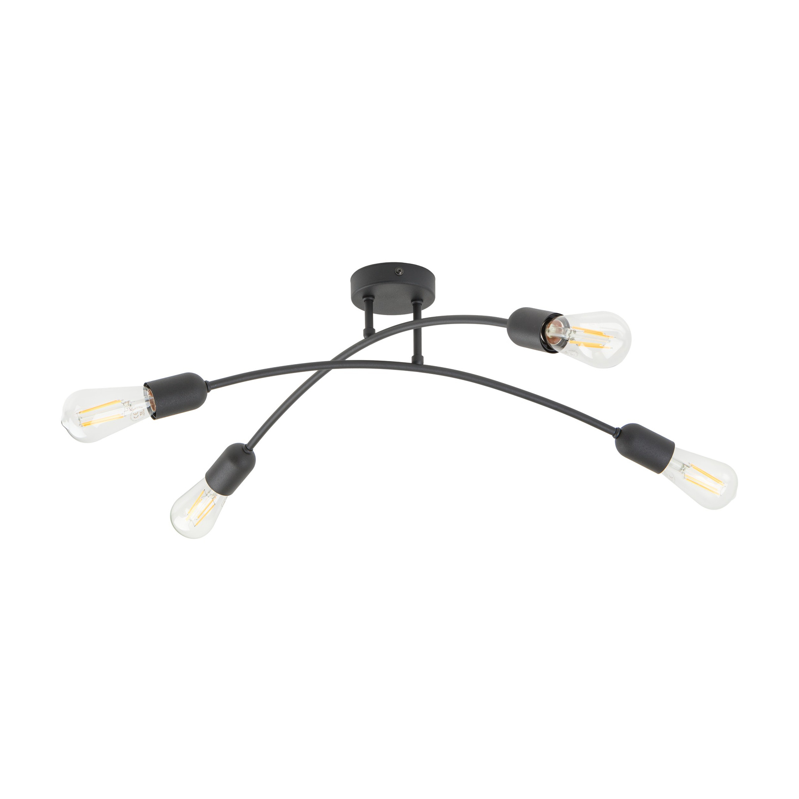 HELIX BLACK sufitowa lampa 4xE27 TK Lighting 4687