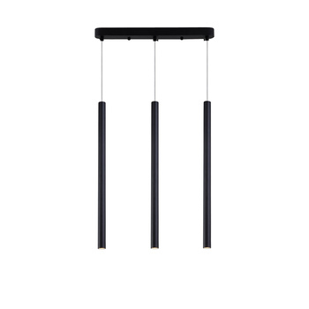 Lampa wisząca Lungo 3 linia czarna 3xG9