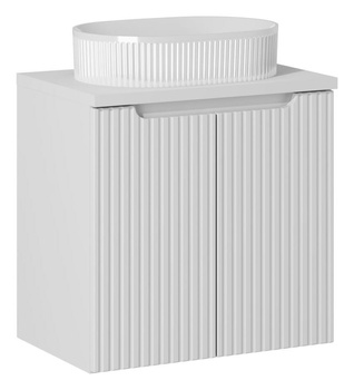 Zestaw mebli łazienkowych Nova White 60cm z umywalką nablatową – set-now b white 60cm d un beyond 5 wh