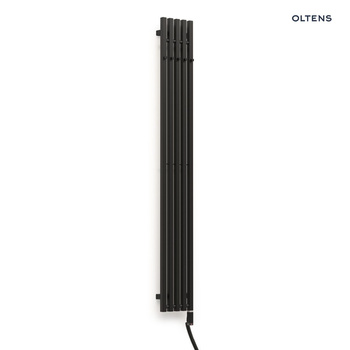 Oltens Stang S (e) 180x23 cm czarny mat 55126300 – grzejnik łazienkowy o nowoczesnej formie