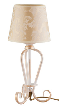 SOFIA klasyczna lampa gabinetowa złoty abażur 1594