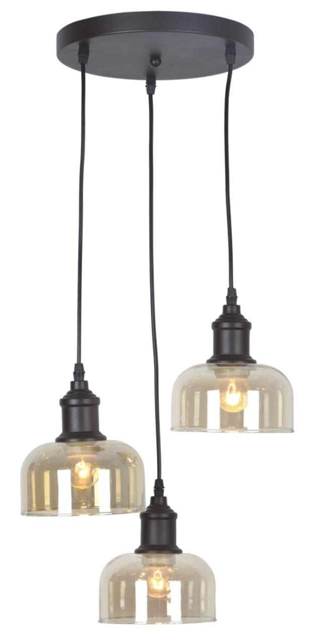 Lampa wiszca z kloszami w stylu retro K-JSL-1208/3P z serii DORO