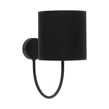 Kinkiet z czarnym abażurem TORENS 1xE27