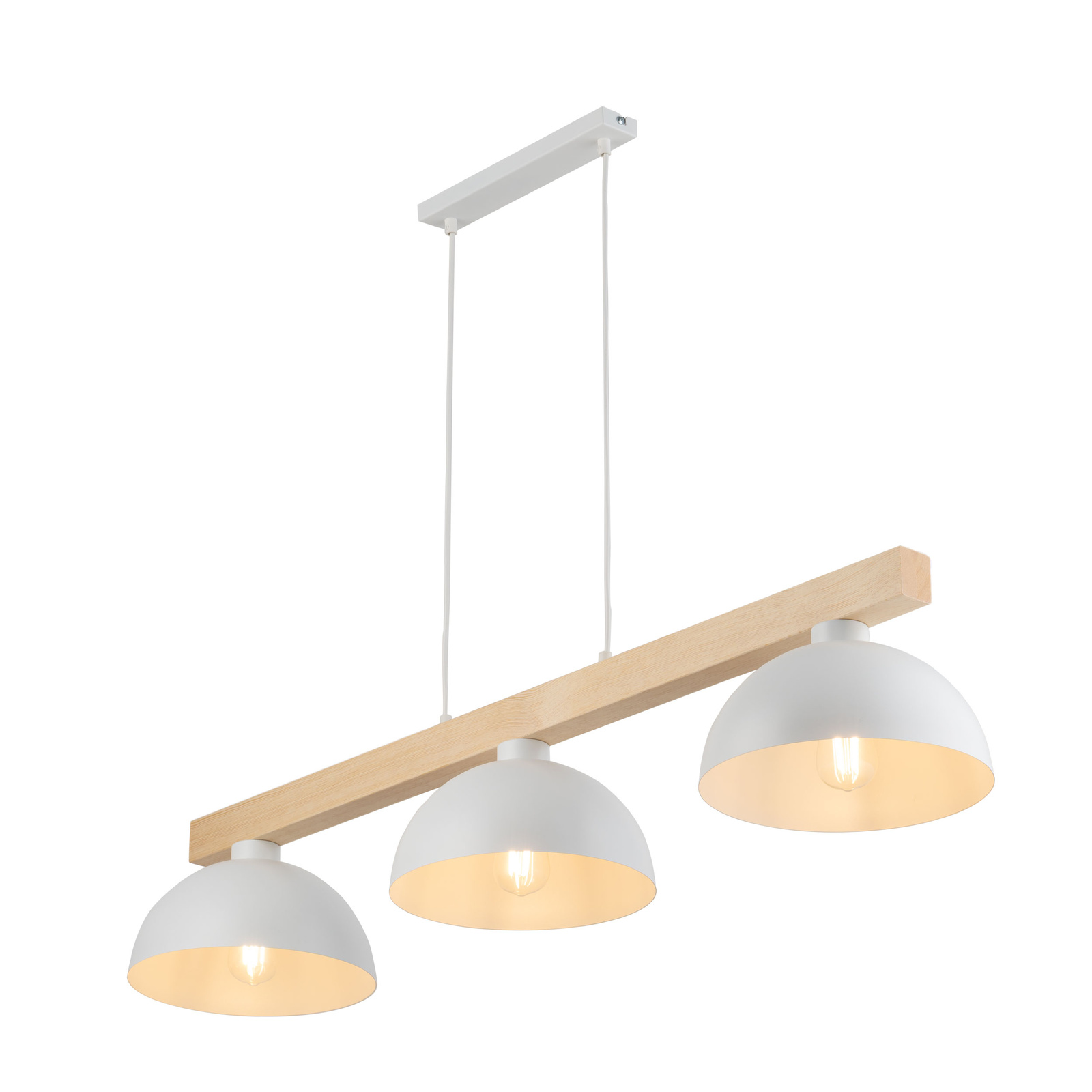 Lampa wiszca biao-drewniana 3x15W OSLO 4712