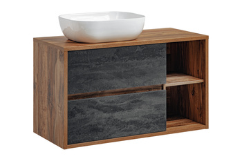 Zestaw mebli łazienkowych Hampton 100cm z umywalką nablatową – SET-HAC B 100 UN. 6254