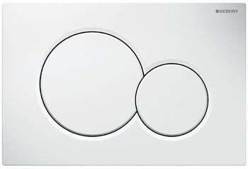 Przycisk uruchamiający GEBERIT Sigma01 okrągły biały alpin 246 x 164 x 13 mm | 115770115