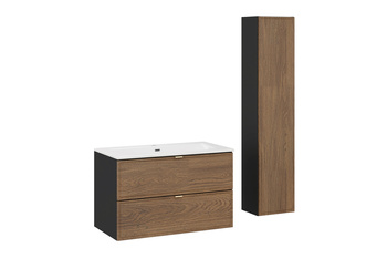 Zestaw mebli łazienkowych Talia Casella 80cm z umywalką meblową SKY i szafką wysoką – set-tc 80cm um sky hc