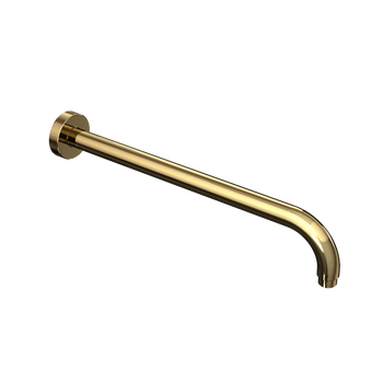 Ramię prysznicowe ścienne 40 cm okrągłe, złoty połysk