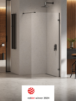 Walk-in 60x200 Czarny chrom 8 mm – EVENTA BLACK CHROME EXK-6294 z powłoką Active Shield 2.0 | Połysk