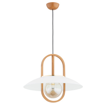 Ozdobna lampa sufitowa MARGO BIG 61183 z elementami drewna