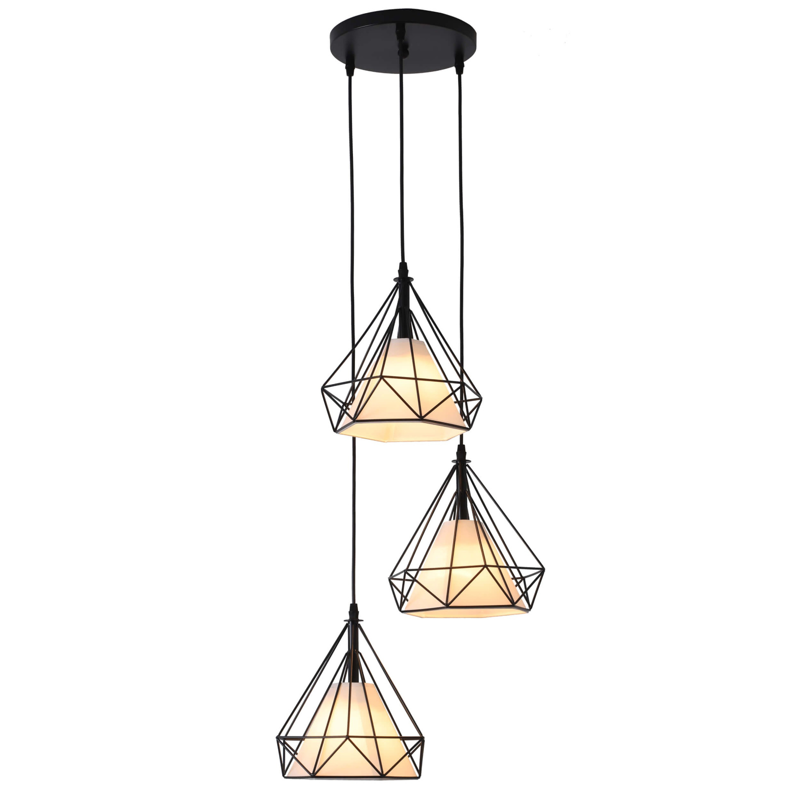 Lampa wisząca Nola czarna 3xE27