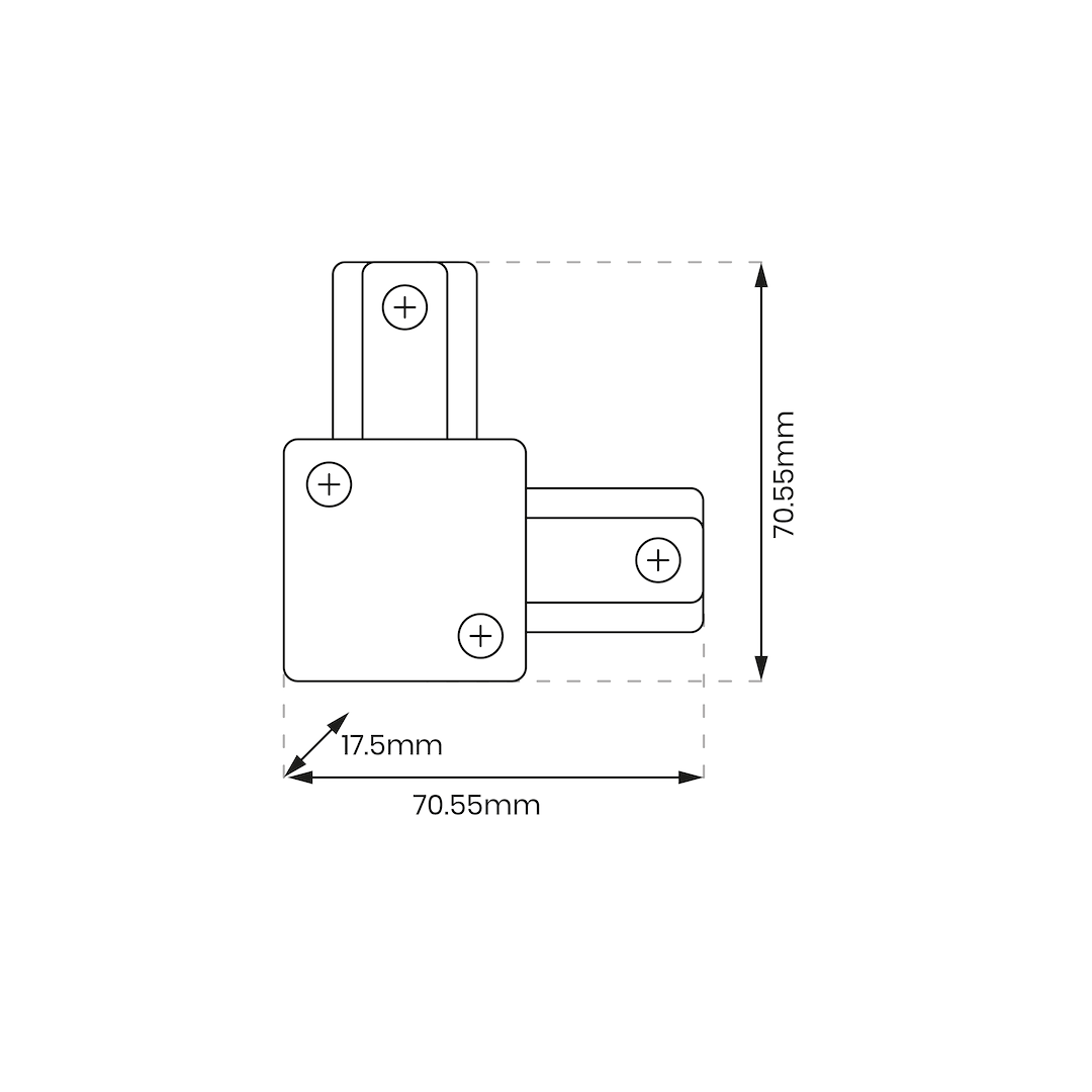 cznik L Track Czarny 1-Obwodowy v2.0