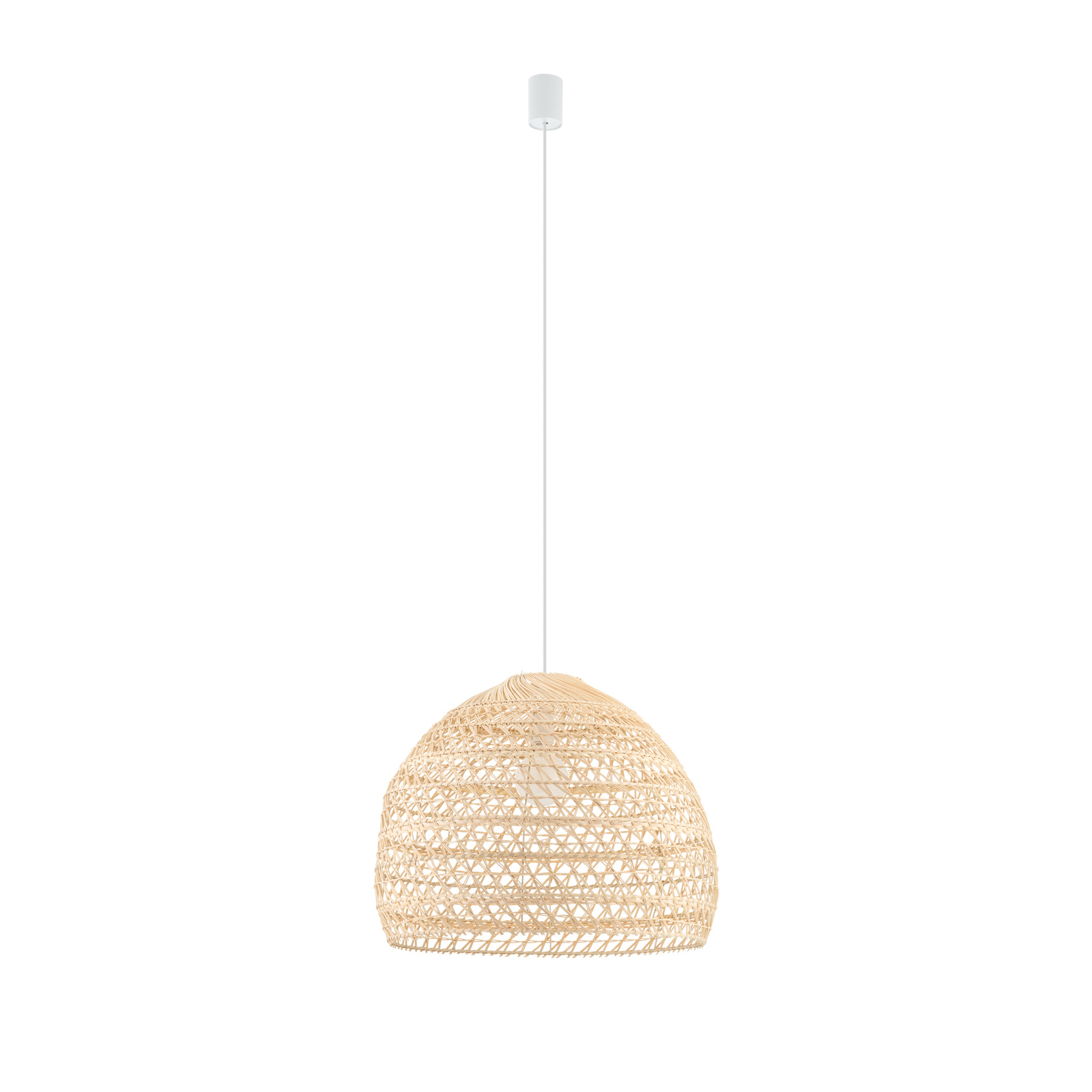 Pleciona lampa wisząca do sypialni okrągła boho E27 11151