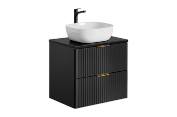 Zestaw mebli łazienkowych Adel Black 60cm z umywalką nablatową – SET -ADB B 60 CM SMILE 40