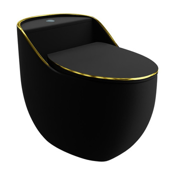 Kompakt WC SILIA RIM Black/Gold Line