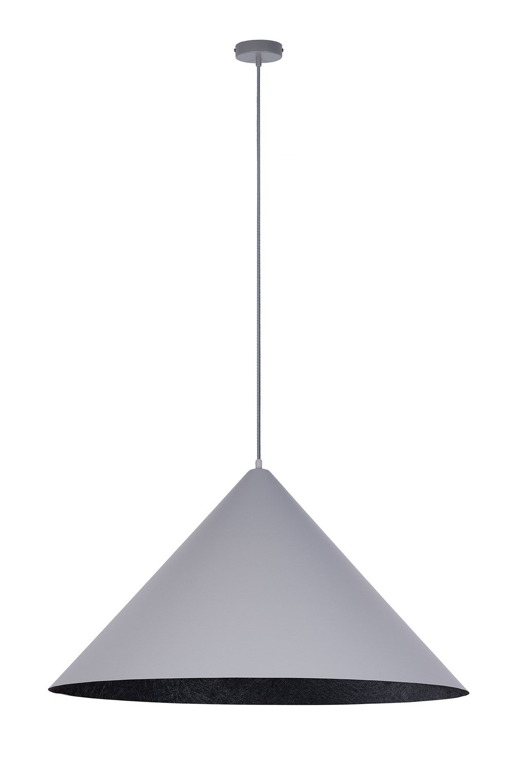 Lampa wiszca Vesuvio szaro/czarna 3xE27 (70cm)