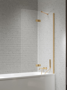 Parawan nawannowy 120x150 Złoty 6 mm – NESTA GOLD BRUSHED P-0249 z powłoką Active Shield 2.0 | Szczotkowanie