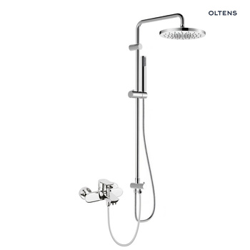 Oltens Vernal zestaw prysznicowy z baterią wannowo-prysznicową ścienną chrom 36049100