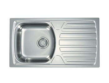 Zlewozmywak BASIC 170 LEN 78x43,5 1komorowy wpuszczany z syfonem 1136540K