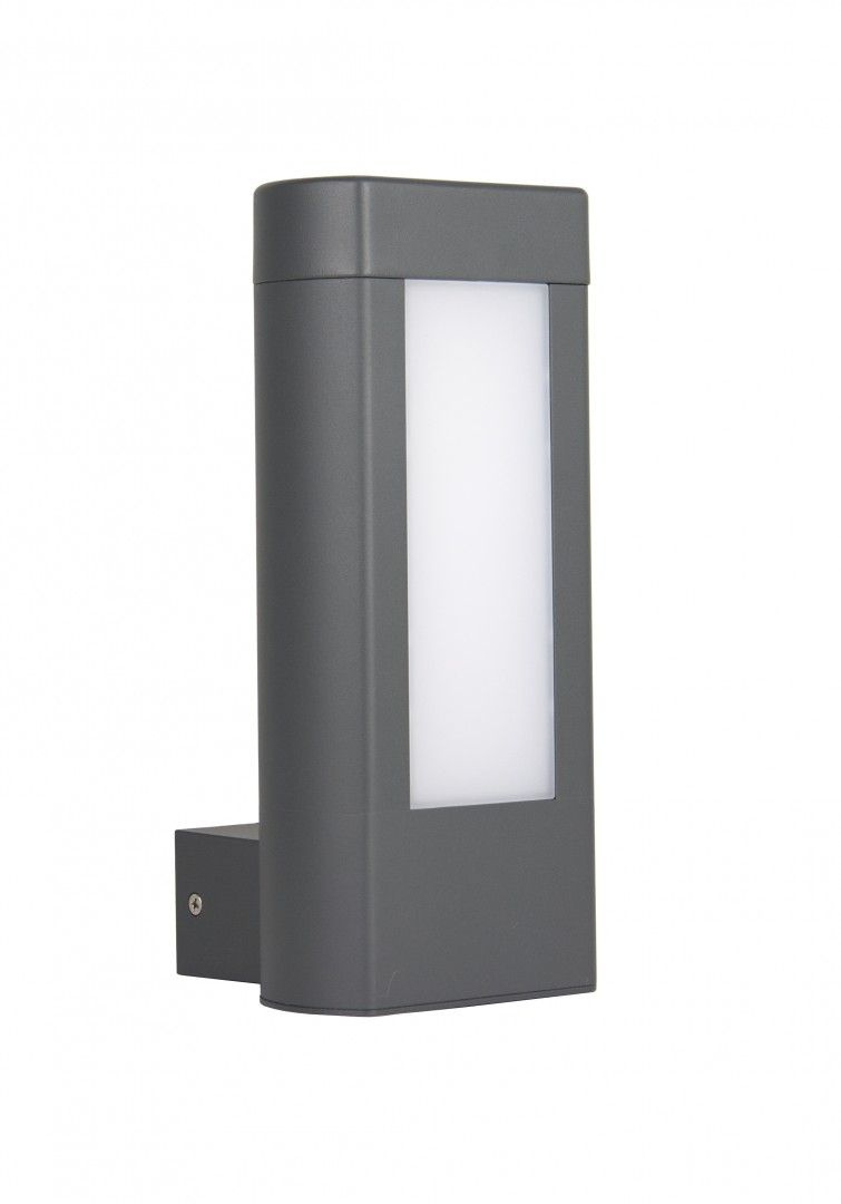 Nowoczesny kinkiet nowoczesny zewntrzny dwustronny LED 8W popiel EVO GL15404 Su-Ma