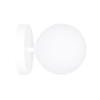 Kinkiet kula lampa ścienna 1x10W E14 biały 1031/K1 KALF K1