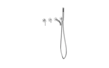 Bateria wannowa podtynkowa 4-punktowa Veo chrom