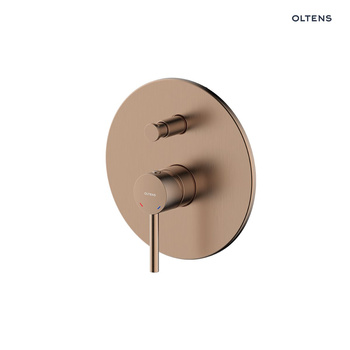 Oltens Molle bateria wannowo-prysznicowa podtynkowa kompletna miedź szczotkowana 34100610