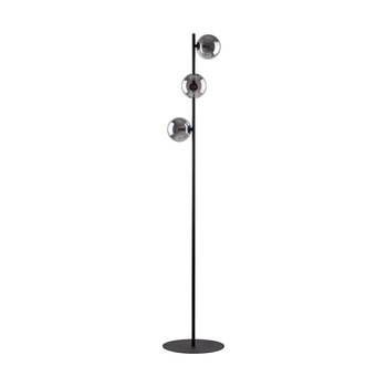 Lampa podłogowa do czytania czarne klosze 3x6W ESTERA 5717