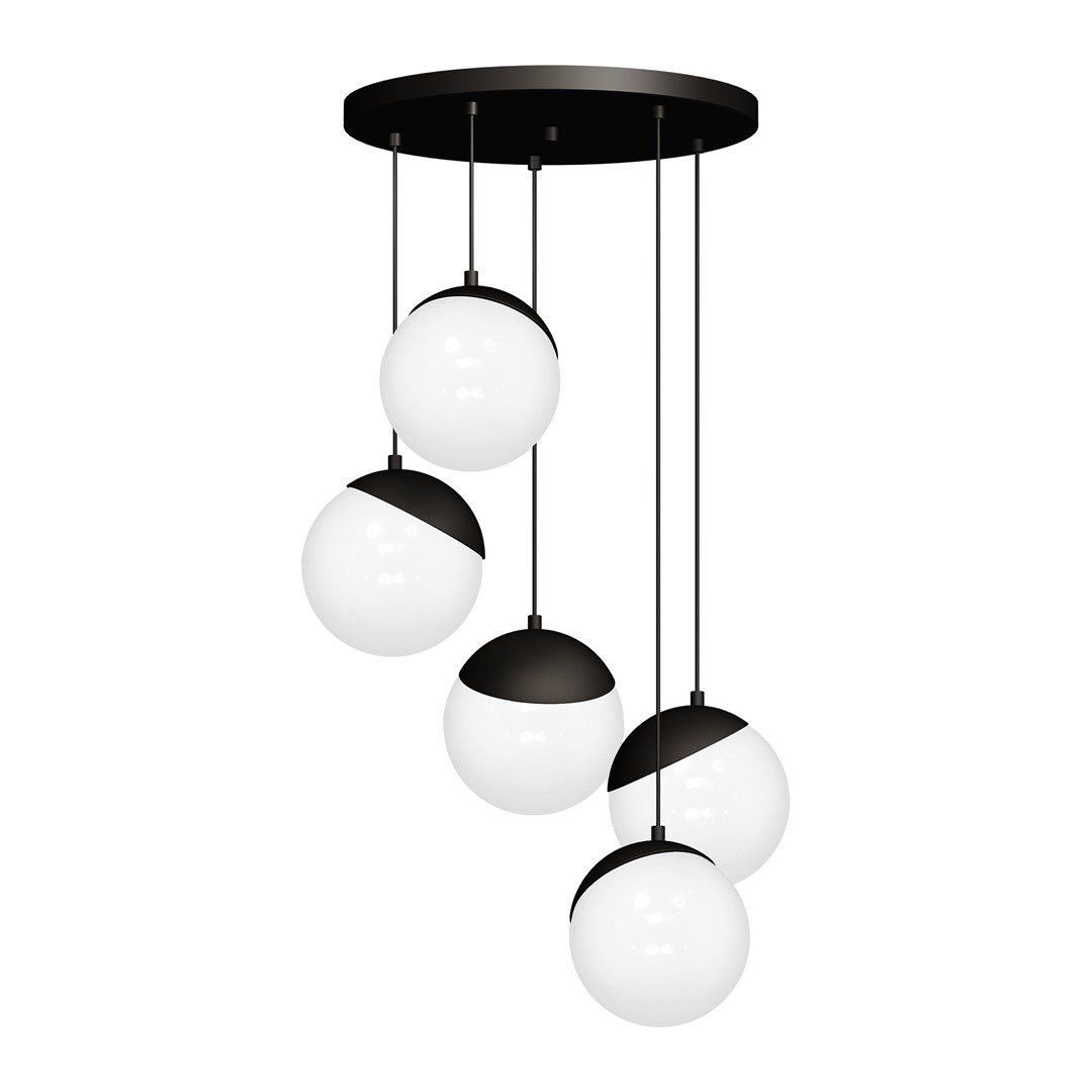 Lampa wiszca SFERA BLACK 5xE14