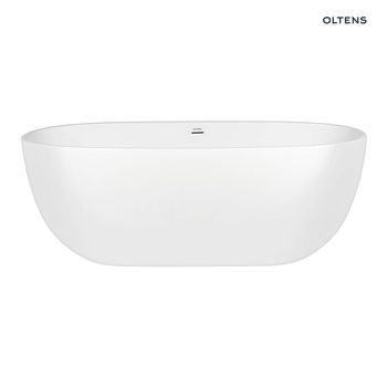 Wanna wolnostojąca Oltens Stora 170x78 cm owalna akrylowa biały połysk 12001000