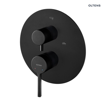 Oltens Rann bateria wannowo-prysznicowa podtynkowa czarny mat 34111300