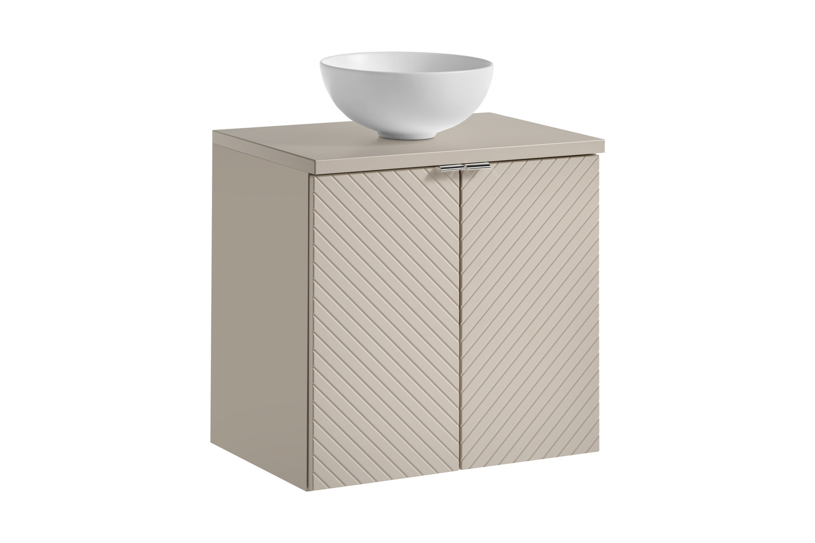 Zestaw meblowy 60cm z blatem i umywalką nablatową Domi set-vic b cashmere 60cm d un domi mw