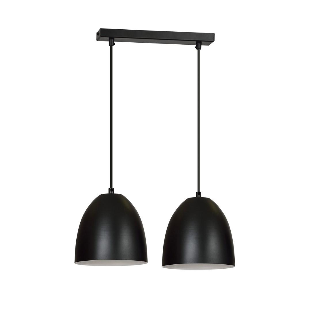 Podwjna lampa czarno-biay 2x60W E27 45cm 391/2 LENOX 2