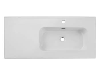 Umywalka meblowa jednokomorowa 100cm z blatem ceramicznym GO 2 100CM R DP ( E-8095-100R )