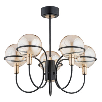 Stylowa lampa 5-punktowa PETRA 62157 z kloszami