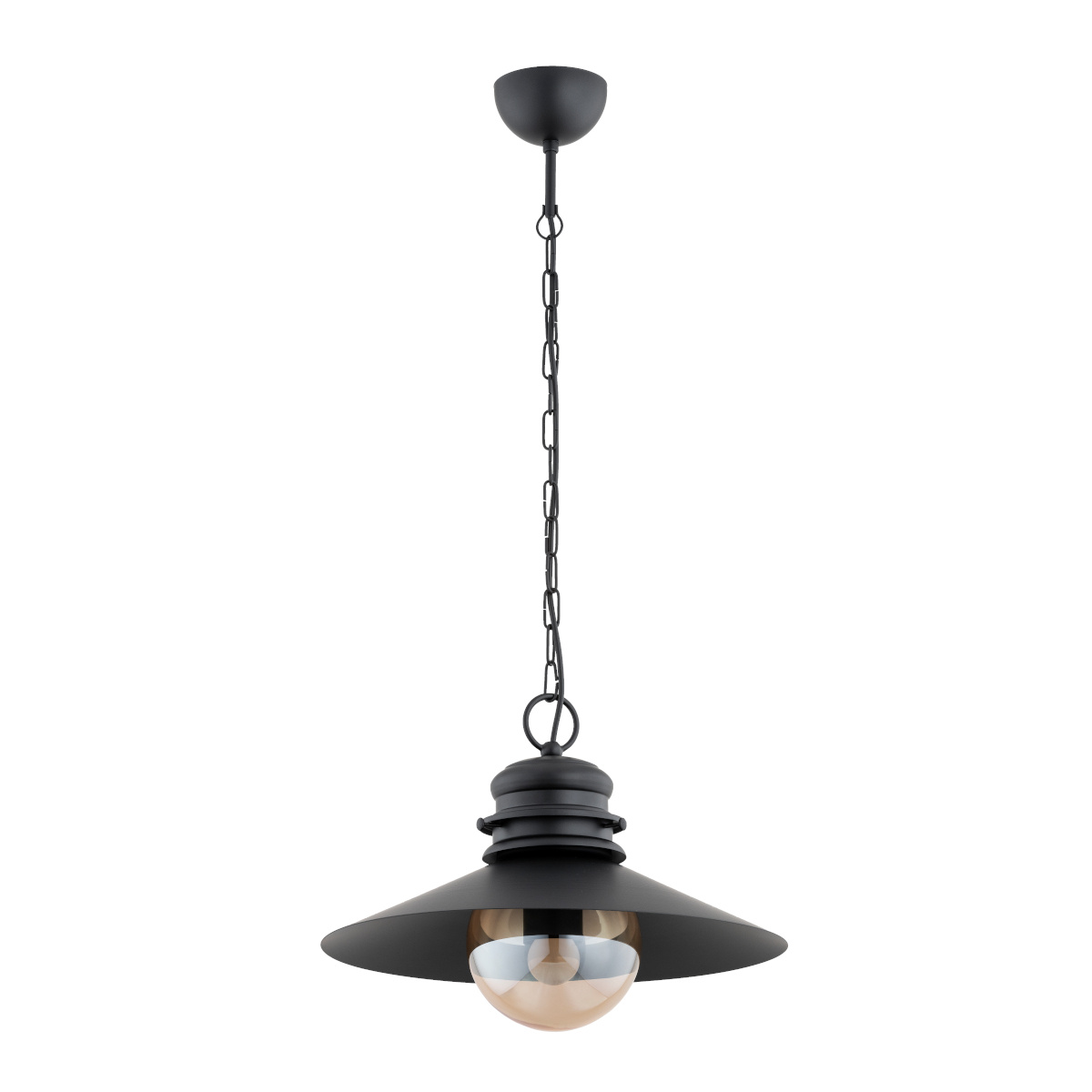 Rozłożysta lampa wisząca HOLLY DUO 61340 z kloszem CZARNA