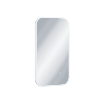 Lumiro lustro łazienkowe 80x50 cm prostokątne, oświetlenie LED mata grzewcza, rama akrylowa