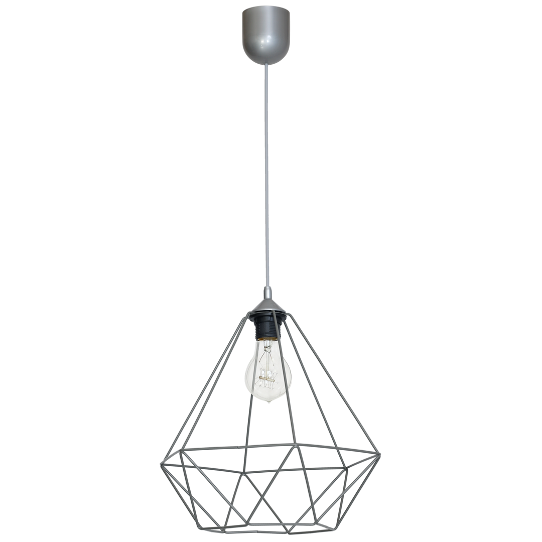 Lampa wiszca BASKET GRAY 1xE27