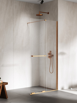 Walk-in 150x200 Miedziany 8 mm – SMART COPPER BRUSHED EXK-7783 z powłoką Active Shield 2.0 | Szczotkowanie