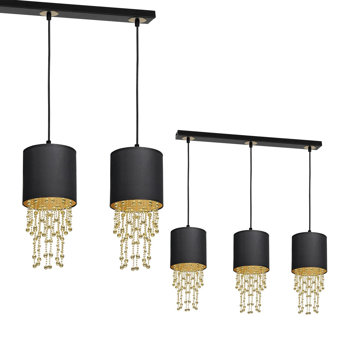 Lampa wiszca ALMERIA BLACK/GOLD 3xE27