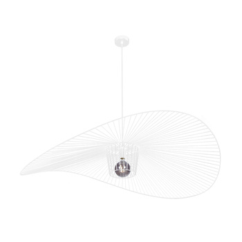 Duży żyrandol KP-21 biały kapelusz