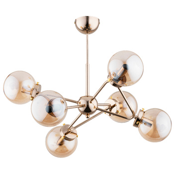 Innowacyjny żyrandol 6-punktowy TRYMER 63073 ZŁOTY