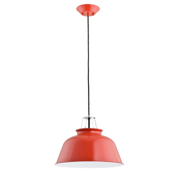 Lampa wisząca czerwona loft Chester 1xE27