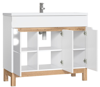 Szafka pod umywalkę Comad Biały 100 cm – BALI WHITE 825 -100 CM FSC