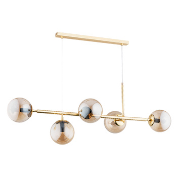 Wisząca lampa 5-punktowa DANSA 63019 ZŁOTA