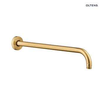 Oltens Lagan ramię deszczownicy 40 cm okrągłe złoto szczotkowane 39400810