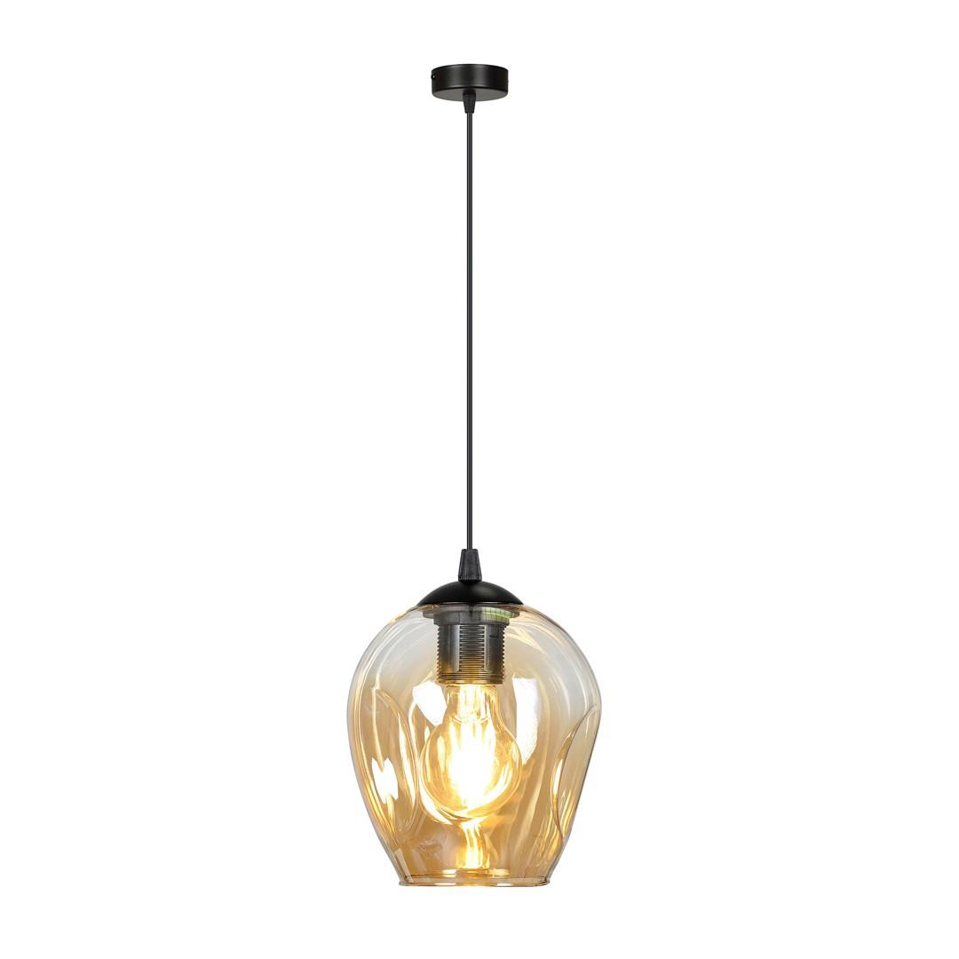 Lampa salonowa szklany klosz miodowy 60W 677/1 ISTAR 1